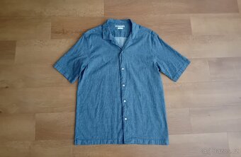 Zara pánská košile vel. M len + bavlna - 10