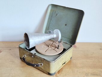 Starožitný dětský gramofon GBN Bing, 1930-40, Pingmyphone - 10