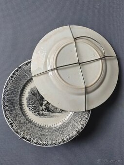 Pár úžasných keramických talířů od Villeroy&Boch (1850-1890) - 10