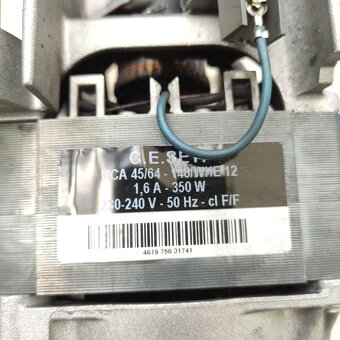 Motor pračky - Zánovní uhlíky - MCA 45/64-148/WHE12 - 10