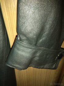Dámský dlouhý kožený kabát - 10