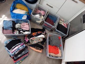 Velke množství oblečení dámské M 5x ikea taška - 10