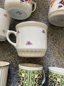 hrnek hrneček porcelán starý porcelán hrnek podšálek koflík - 10