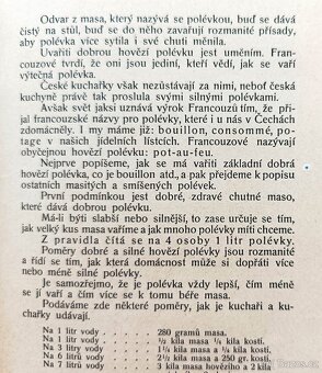 Kuchařská kniha z roku 1914, dobová vazba, zlacený popis - 10