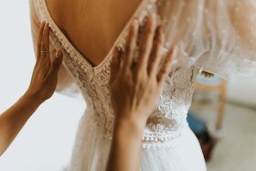 Boho svatební šaty - 10