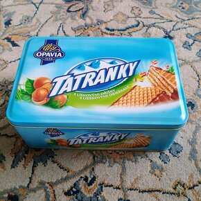 Plechové dózy-čaj,müsli,Jima Beam,káva,knäckebrot,žvýkačky - 10