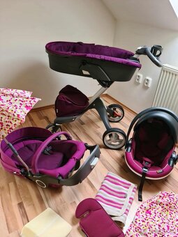 Kočárek Stokke celý velký SET + autosedačka vajíčko + isofix - 10