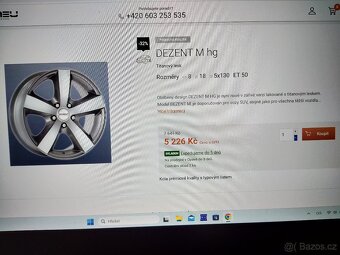 Alu disky 8J x 18 EH2+, 5x130, ET 50 - 10