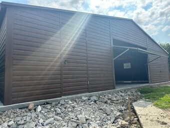 Plechová garáž 9x5m - 10