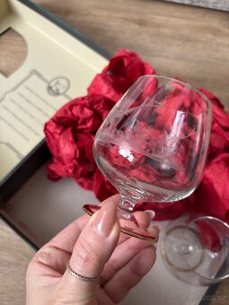 Foukané skleničky na brandy, rum, koňak - 10