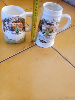 Prodám pivní skleničky keramika atd. viz foto - 10