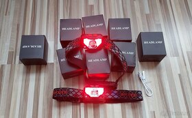 Čelová svítilna COB-LED+červené světlo,ultralehká,vodotěsná, - 10