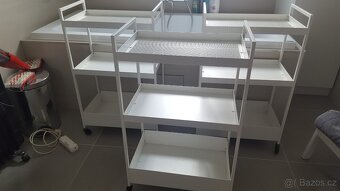 IKEA vozík bílý 3x - 10
