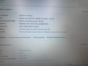 Notebook 14" HP.Intel Celeron 2x2,16GHz.8gb ram.120g SSD - 10