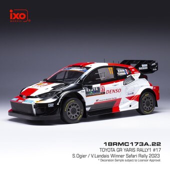 Modely Toyota GR Yaris Rally 1:18 IXO - 10