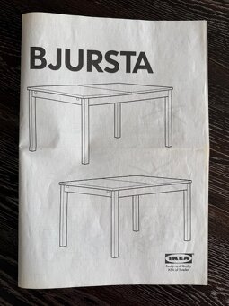 Jídelní stůl, 6 židlí, 2 barové židle (IKEA) - 10