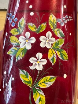 Prodám vázu z rubínového skla - 10