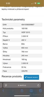 Akumulační kamna AEG wsp 3010 - 10