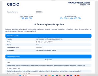 Mercedes Citan 111  85KW-PERFEKTNÍ STAV - 10