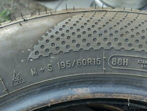 195/60 R15 celoroční sada 7-7,5 mm - 10