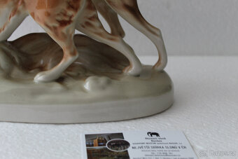 Lovečtí psi na stopě, rok 1960–1978, porcelán Royal Dux - 10