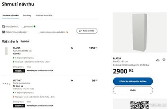 Bílá skříň IKEA PLATSA - 10