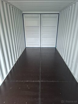 Modrý lodní kontejner 20' se 3 dveřmi – flexibilní. - 10