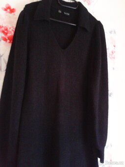 Teplé pletené midi šaty 38/42 - 10