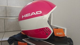 Lyžařská helma HEAD Race Stivot Race Carbon růžová - L (59-6 - 10