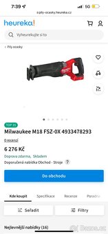 Milwaukee Fuel M18 Heavy Duty Nova Šavlova Pila na Prodej - 10