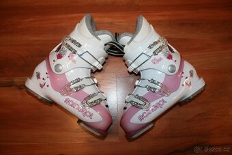 dievcenské lyže Atomic 90 cm , lyžaky Lange - 10