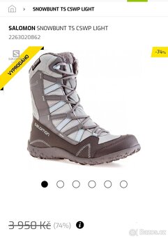 Dámské zimní boty Salomon SNOWBUNT TS vel.40 - 10