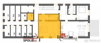 Pronájem, byty/1+kk, 37 m2, Husova 1034, 54931 Hronov, Nácho - 10