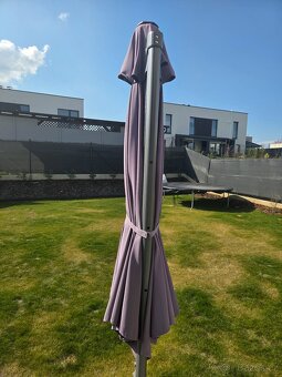 Slunečník Santorini Ø 300cm šedý - 10