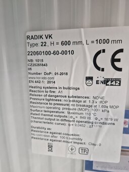 Radiátory RADIK VK - 10