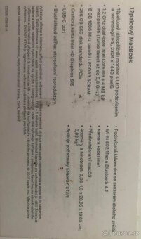 Macbook 12 Retina 12 2017, m3 cpu 8/256/Intel 615  Sonoma - 10