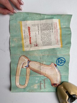 Retro vysoušeč vlasů Flux 519 + původní krabice - 10