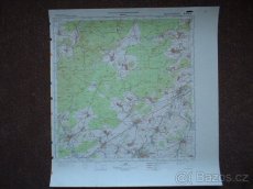 Vojenská profesionální tajná mapa Hořovice Zdice ČSLA - 10