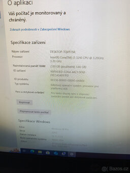 POČÍTAČ INTEL i3-3210, KINGSTOn 120GB SSD WIN PRO - - 10