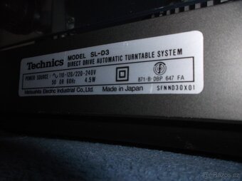 Gramofon TECHNICS SL-D3 s novou přenoskou - 10