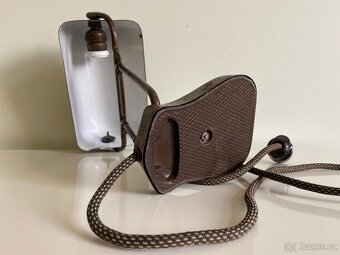 Starožitná stolní lampa bankéřka, DRGM, Německo - 10