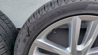 Alu kola 5x100 r17 originál vw polo letní pneu - - 10