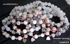 Minerální náramek náramky z minerálů na Valentýna a učitelky - 10