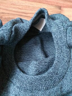 Nový pánský bavlněný svetr C&A - L, modro-šedý - 10