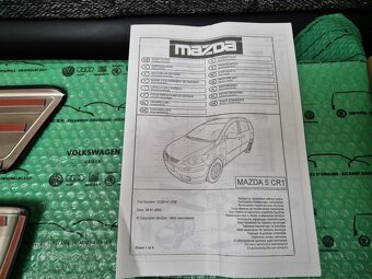 dekorativní ozdobné lišty prahu broušený hliník Mazda 5 CC29 - 10