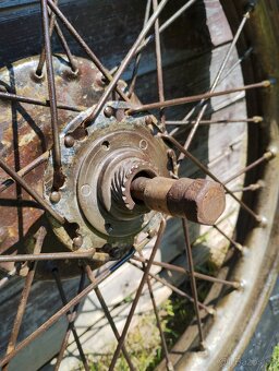 Kolo na wehrmacht motocykl DKV 350 nd v pískové barvě - 10