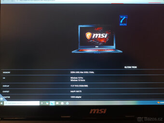 Herní notebook MSI - 10