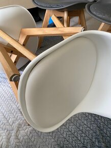 Jídelní židle plast, masiv buk (4 kusy) - 10