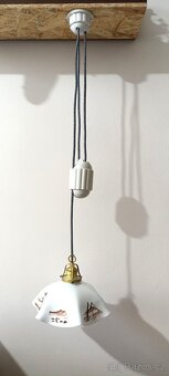 Stahovací lustr dle vlastního výběru stínítka i keramiky - 10