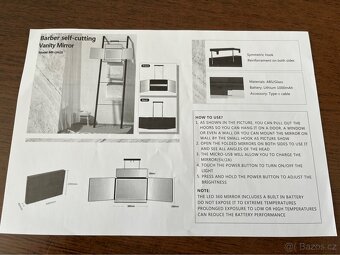 5stranné zrcadlo-dobijecí LED světlo - 10